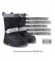 Snow Boots Waterproof Snow Boots for Kids and Toddlers - Black - C618HI9URSI $42.95