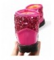 Snow Boots Boy's Girl's Warm Winter Sequin Waterpoof Outdoor Snow Boots - Pink - CP120F7SVEL $29.05