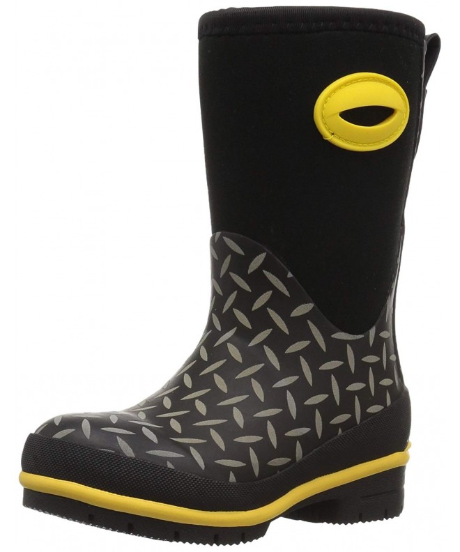 Snow Boots Kids Cold Rated Neoprene Boot with Memory Foam - Diamond Plate - CS12O1SD1K7 $76.02