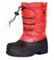 Snow Boots Boys & Girls Toddler/Little Kid/Big Kid Insulated Fur Winter Waterproof Snow Boots - Knorth-red - CE1848K00N5 $44.22