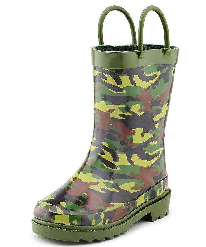 Boots Camouflage Boys Green Rubber Waterproof Rain Boots (Toddler/Little Kids) - CB1825KL8T3 $49.24