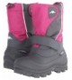 Snow Boots Quebec - Watter Resistant Child Winter Boots - Fuchsia Charcoal - 1 M US Little Kid - Fuchsia Charcoal - C011CRUS1...