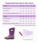 Snow Boots Kids Toddler Neoprene Mud Rain Boots Blue/Pink/Purple - Purple - CB18GNIK9A6 $54.97