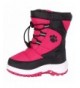 Snow Boots Girls Paw Print Snow Boots - Kids - Fuchsia Black - CW12N6F6764 $55.72