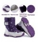Snow Boots Winter Outdoor Waterproof Insulated - Purple - C218H68Y4A9 $47.18
