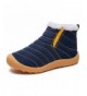Snow Boots Boys Girls Winter Outdoor Boots Waterproof Slip On Fur Lined Snow Boot - Cute Blue-818 - CH18L2S4QY8 $40.83