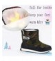 Snow Boots Girls Boys Snow Boots Outdoor Warm Winter Boot Lightweight (Toddler/Little Kid/Big Kid) - Green - CH18LQ0KL0I $43.26