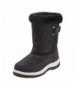 Snow Boots Girls Fur Top Quilted Water Resistant Snow Boot (Toddler/Little Kid/Big Kid) - Black - C518I5C6NIC $60.09