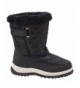 Snow Boots Girls Fur Top Quilted Water Resistant Snow Boot (Toddler/Little Kid/Big Kid) - Black - C518I5C6NIC $60.09