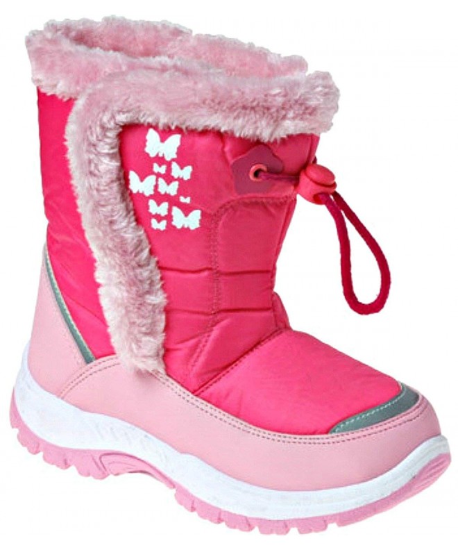 Snow Boots Girls RB72188 Snow Boot - Pink/Fuchsia Polyurethane Boots - CP12N4UOHDR $31.74