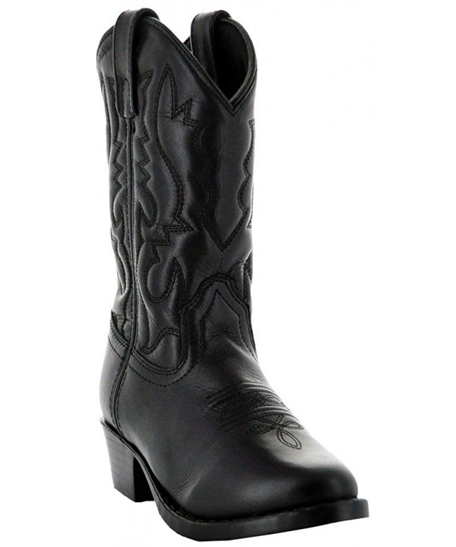 Boots Buckaroo Kids' Western Boots - Black - C3186GWX4CA $90.33