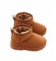 Snow Boots Kids' Boys' Girls' Outdoor Warm Fur Lined Winter Snow Boots Ankle Bootie Toddler Little Kid - Khaki - CQ18I4U7SG9 ...