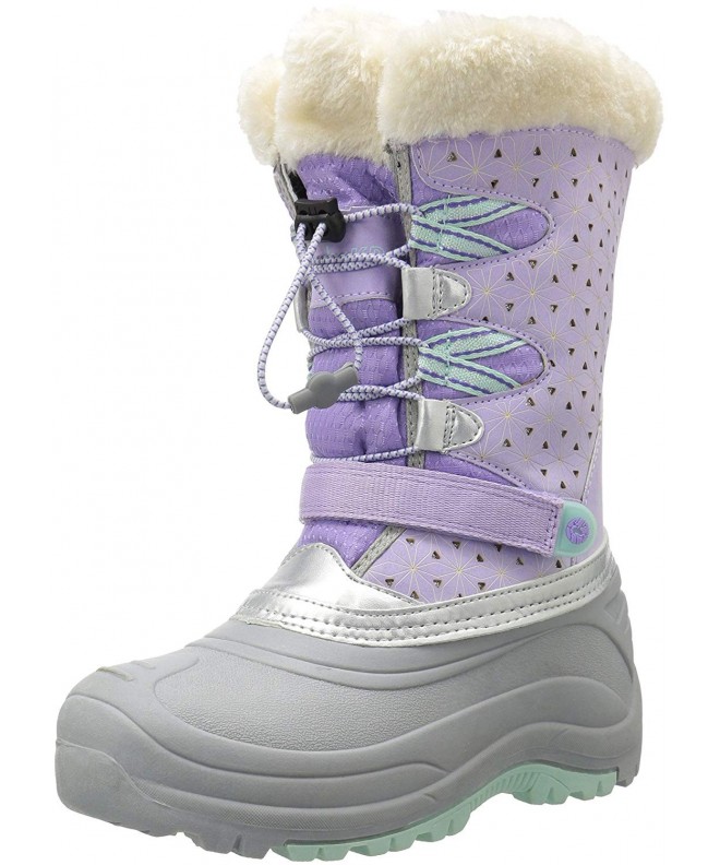 Snow Boots Nydia Girl's Outdoor Snow Boot - Lilac/Aqua - CI12O8WN3AQ $94.95