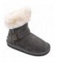 Snow Boots Toddlers Winter Suede Shoes with Faux Fur Linning Boys/Girls Snow Boots - 7994_charcoal - CM1896ZD3GM $56.40