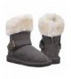 Snow Boots Toddlers Winter Suede Shoes with Faux Fur Linning Boys/Girls Snow Boots - 7994_charcoal - CM1896ZD3GM $56.40
