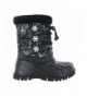 Snow Boots Youth Snow Princess Winter Boot - Freedom Black/White - C8127EZPUWD $56.86