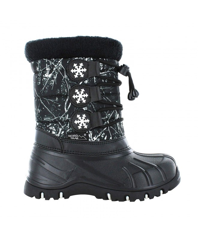 Snow Boots Youth Snow Princess Winter Boot - Freedom Black/White - C8127EZPUWD $56.86