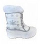 Snow Boots Snow Flake Girls Winter Snow Boots - White - 6M (US) - CM188Z8GYSL $49.12