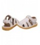 Sport Sandals Toddler Boy Girl Summer Outdoor Closed-Toe Leather Sandals - White-09 - CW18EQLZCU6 $30.51