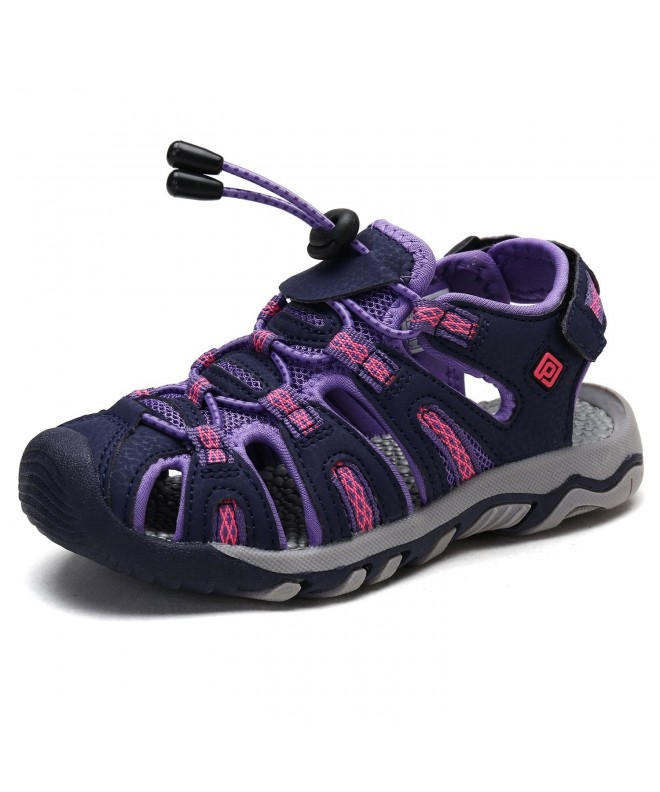 Sport Sandals Boys & Girls Toddler/Little Kid/Big Kid 160912-K Outdoor Summer Sandals - 160912-k-purple/Light Grey - CL188H0G...