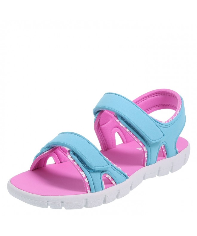 Sport Sandals Girls' Parker Double Strap Sport Sandal - Turquoise - CQ189XXW2LS $27.91