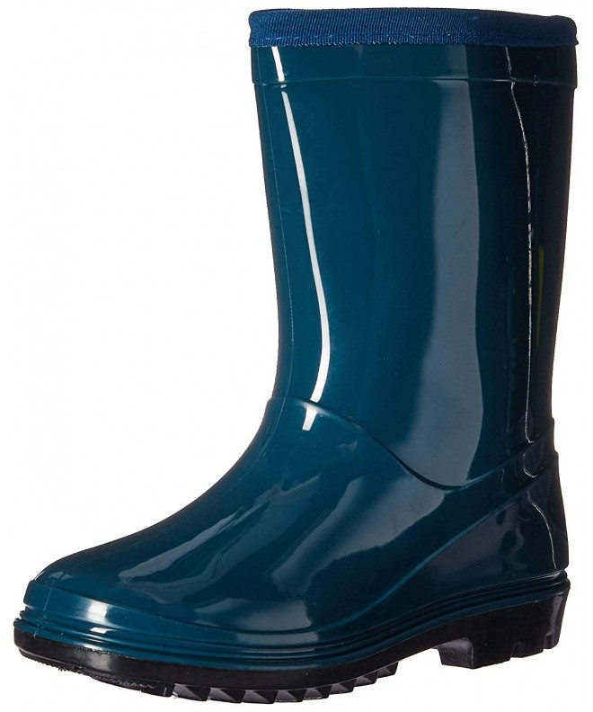 Boots Kids Youth Puddle Hopper Waterproof Rain Boot - Turquoise - CT12EXT6KGX $77.90