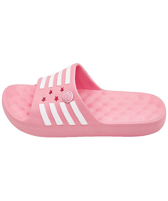 Sport Sandals Unisex/Kids' Starline Four Striped EVA Slide Slipper - Pink - CP189T7LYSK $14.98