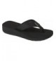 Sport Sandals Girls Wedge | Black Ele Ele Flip Flops with Heel - Black - CQ116HYO1CN $45.11