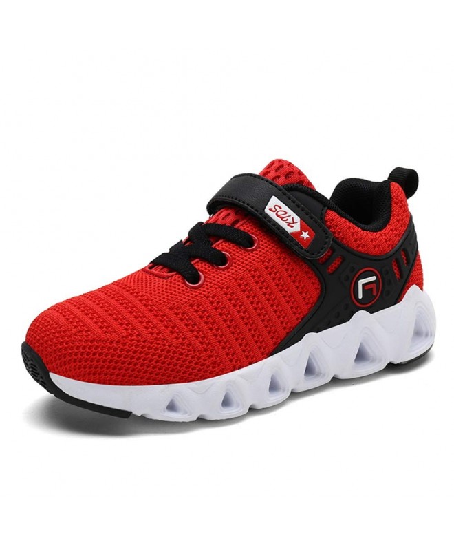 Trail Running Kids Athletic Running Shoes Lightweight Sports Tennis Sneakers for Boys & Girls - Red - CX18ISMSC6H $51.38