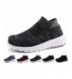 Trail Running Kids Walking Shoes Boys Girls Breathable Slip On Knit Sock Sneakers - Dk Grey - CG18IHAO3LC $31.90