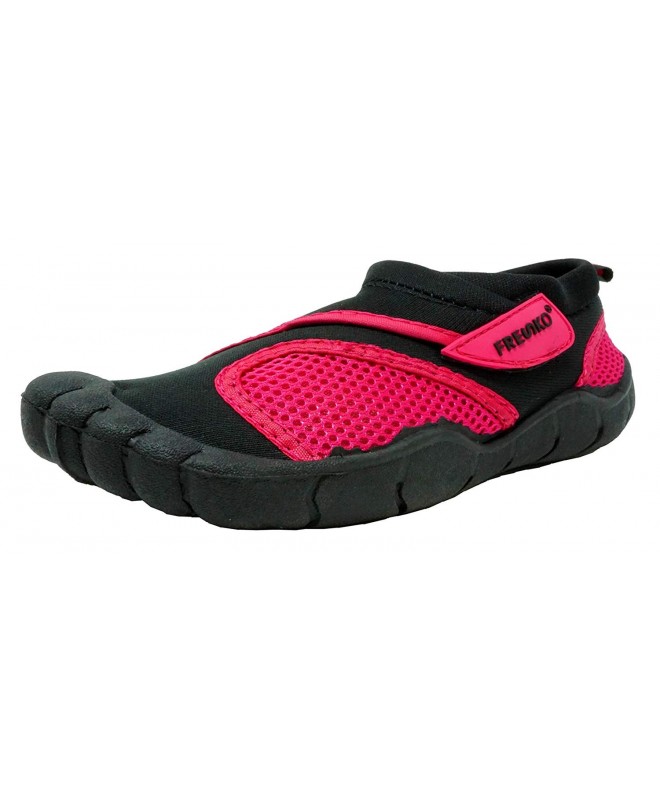 Water Shoes Toddler and Little Kids Water Shoes for Boys and Girls - Black/Fuchsia - C418592NCOI $23.26