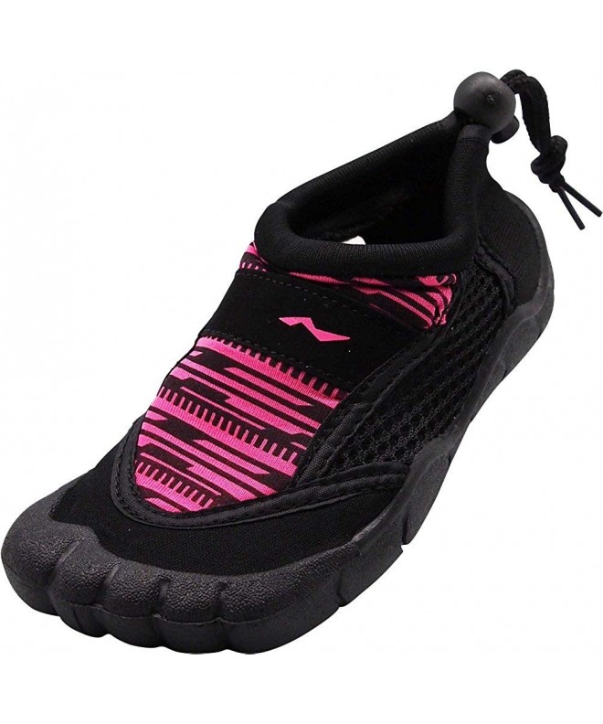 Water Shoes Little Kids and Toddler Water Shoes for Boys and Girls Children's 5 Toe Style - Pink/Black Techno - CI18D6DMNTH $...