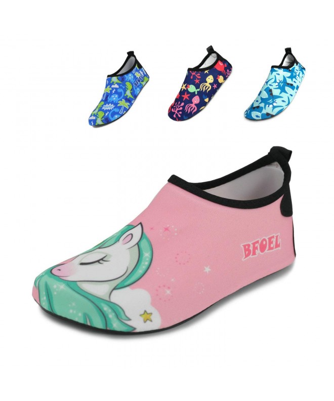 Water Shoes Kids Swim Water Shoes Quick Dry Slip on Aqua Socks(Toddler/Little Kid) - Pink Unicorn - C118NW2LGQ4 $22.22