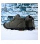 Boots Boys Warm Snow Boots Lace-Up Waterproof Non-Slip High Top Shoes Kids Fur Lining - Green - C118KQMITND $39.74