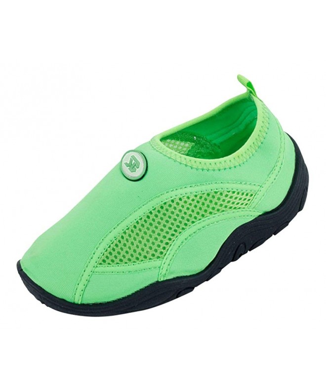 Water Shoes Children's Slip-On Athletic Water Shoes/Aqua Socks - Green - CI11N5OVCUH $28.30