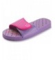 Water Shoes Girls Antimicrobial Shower Sandals - Pink Pedi with Rhinestone - C211V9JOXO7 $56.78