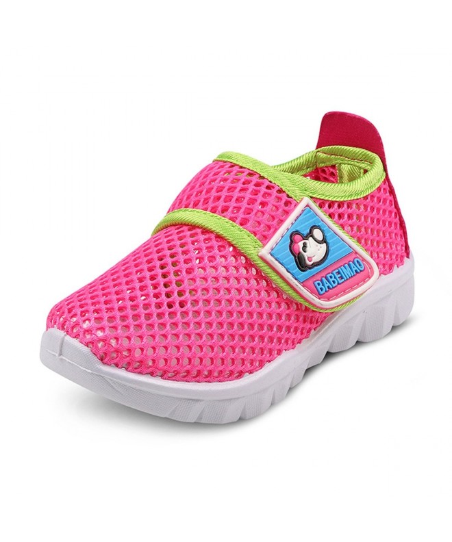 Water Shoes Baby's Boy's Girl's Mesh Light Weight Sneakers Running Shoe - Rose Red - C418ERMZC4O $19.61