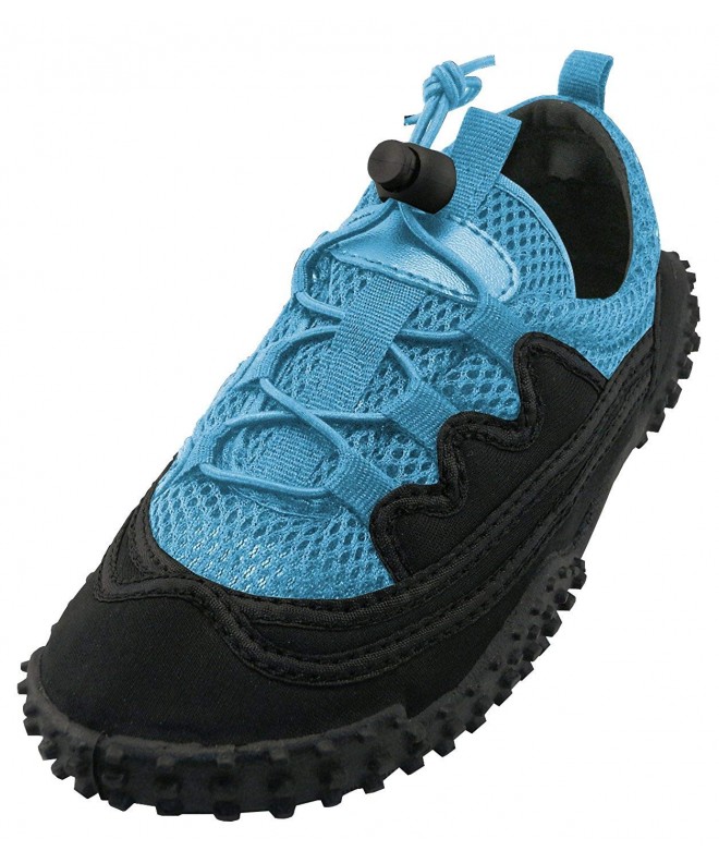 Water Shoes Kids' Quick Dry Mesh Stretch Elastic Non-Slip Water Shoe (Little Kid/Big Kid) - Blue - CD18C90GKWR $32.90