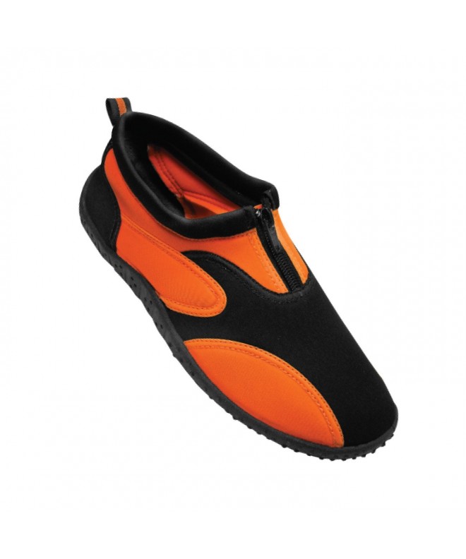 Water Shoes Kid's Aqua Fire Rubber Water Shoe - Black/Orange - CF123MMLEDB $20.18