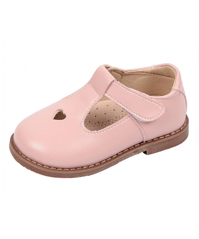 Oxfords Girls' Oxfords Shoes T-Strap Casual Walking School Uniform Dress Princess Mary Jane Flats - Pink - CH18GHX4T9T $50.22