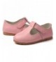 Oxfords Girl's Sweet Soft Leather T-Bar Flat Oxford Shoes - Pink - C812DB2IC41 $31.69