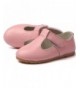 Oxfords Girl's Sweet Soft Leather T-Bar Flat Oxford Shoes - Pink - C812DB2IC41 $31.69