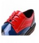 Oxfords Lady s Full Brogue Derby Shoes Assorted Colours Classic Flats Shoes - Red - CU12MAEF9FT $57.47