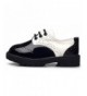 Oxfords Kids' Boys' Girls' Lace-up Oxford Dress Shoe (Toddler/Little Kid/Big Kid) - Black and White - CO1865MKGED $32.48