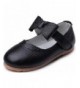 Oxfords Girl's Bowknot Genuine Leather Ankle Strap Oxford Princess Shoes - Black - C712H2LFF0L $32.31