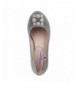 Oxfords Glitter Mesh Dress Block Heel Shoes with Rhinestone Buckle (Little Kid/Big Kid) - Silver - CA18ESOOC3K $33.17