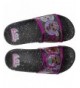 Sandals Girl's Mix Match Baby Cat Merbaby Super BB Crystal Queen Slide Sandal - Black Pink - CO18LDO7YDN $44.37