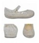 Sandals Girls Princess Jelly Sandals Mary Jane Bird Nest Layered Lines Flat - Silver - C118360DKM4 $24.41