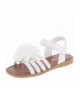 Sandals Girls' Melanie Flower Sandal - White - CR12CVKM34T $24.21