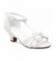 Sandals Glitter Leatherette Strappy Toddler - Off White Mesh - C217AYT5K3O $46.26